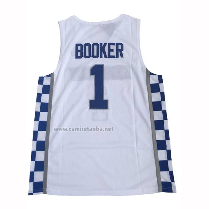 Camiseta NCAA Kentucky Wildcat Devin Booker 2025 Blanco